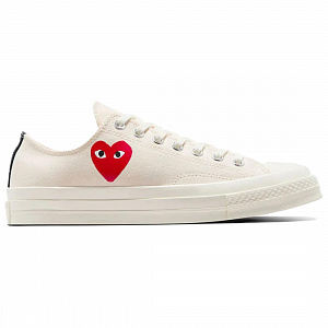 Converse Comme Des Garçons Play X Chuck 70 Low 'Single Heart Milk' 1 2681145