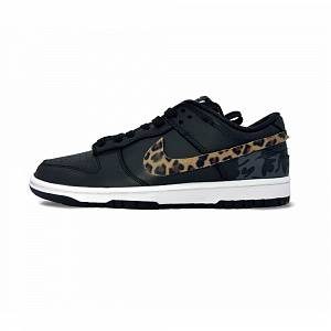 Nike Dunk Anti-Slip Wear-Resistant Low-Top Skateboard Shoes Unisex Black Panther Print