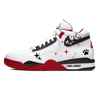 Nike Flight Legacy Vintage Basketball Shoes Unisex Mid-Top Red/White