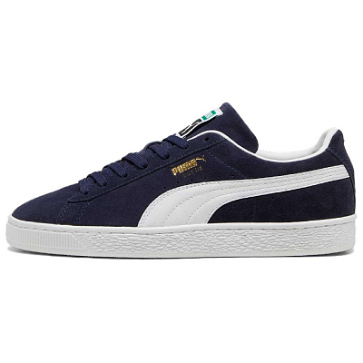 PUMA Suede Slip Resistant Low Top Skateboard Shoes Unisex Navy Blue