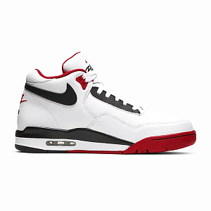 Nike Flight Legacy Beating Heart Heart Panda Mid-Top Vintage Basketball Shoes Men's Red White 1 2681393