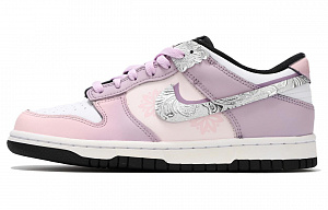 Nike Dunk Low Panda Anti Slip Wear Resistant Low Top Skateboard Shoes Unisex Pink Purple 1 2681547