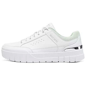 Skechers Court Classics Lightweight And Breathable Low top Skateboard Shoes Women's White Green