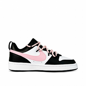 Nike Court Borough OK Meow Anti-Slip And Wear-Resistant Lightweight Low-Top Skateboard Shoes GS Black Pink White 1 2681690