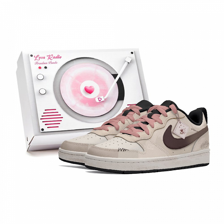 Nike Court Borough Skateboard Shoes Women's Low-Top Black/Brown купить в интернет-магазине Yoocart с быстрой доставкой по России.