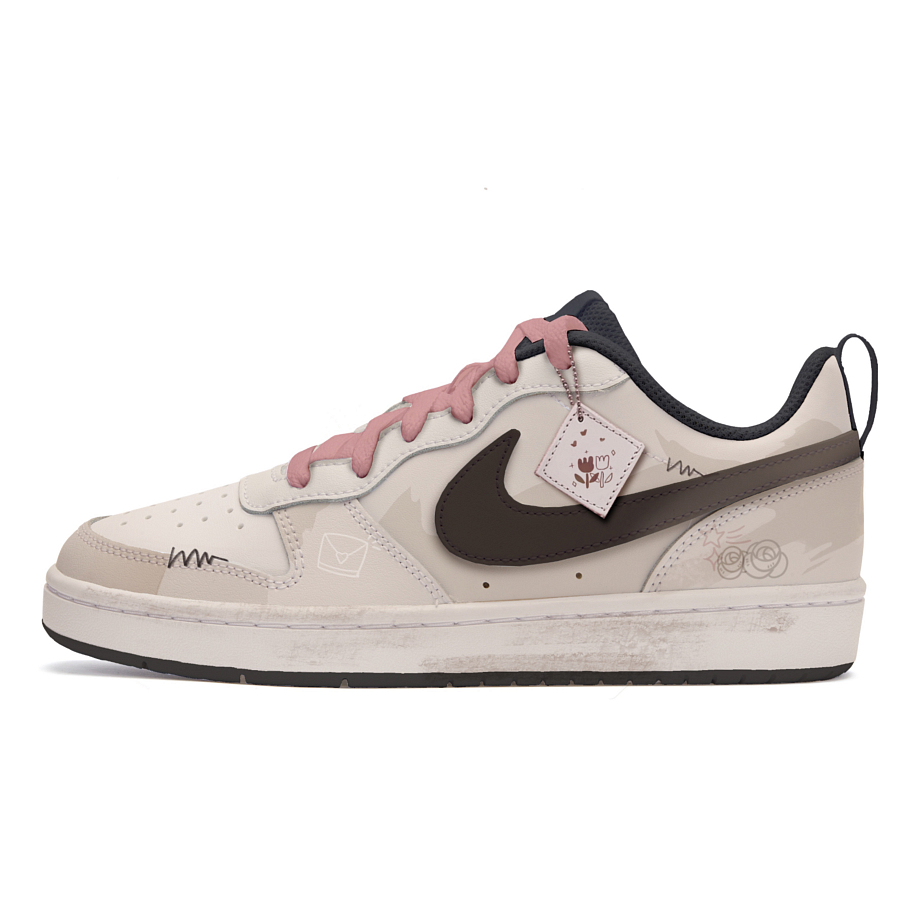 Nike Court Borough Skateboard Shoes Women's Low-Top Black/Brown купить в интернет-магазине Yoocart с быстрой доставкой по России.
