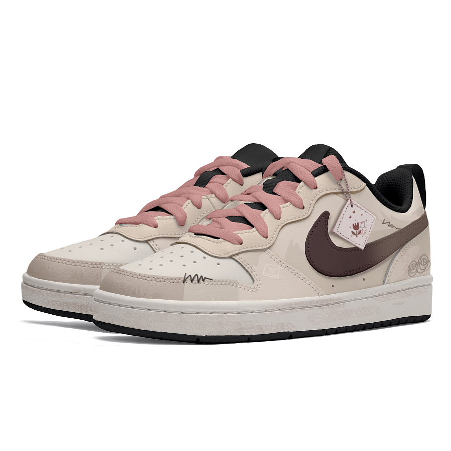 Nike Court Borough Skateboard Shoes Women's Low-Top Black/Brown купить в интернет-магазине Yoocart с быстрой доставкой по России.