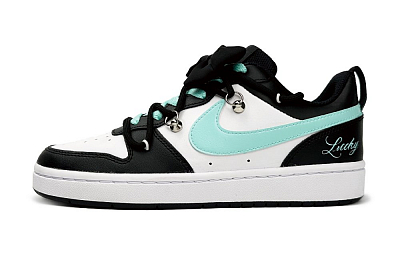 Nike Court Borough Low-Top Skateboard Shoes GS Teal