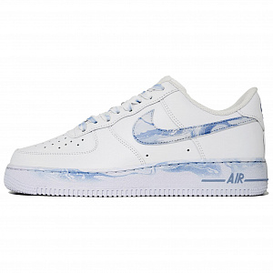 Nike Air Force 1 07 Multifloral Enchantment, Hazy Planet, Box Low Top Skateboard Shoes Unisex Blue White 1 2682078