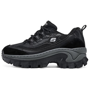 Skechers Honey Cake Shoes Height Increasing Abrasion Resistant Low top Chunky Sneakers Women's Black