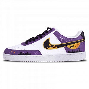 Nike Court Vision Slip-Resistant Cushioning Wear-Resistant Low-Top Skateboard Shoes Men's Purple
