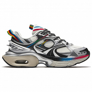 Anta Cloud Chip Wear-Resistant Low-Top Casual Shoes Men's White Silver Black 1 2682532