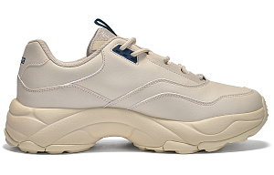 Kappa Anti-Slip Wear-Resistant Low-Top Chunky Sneakers Unisex Beige Yellow 1 2682723