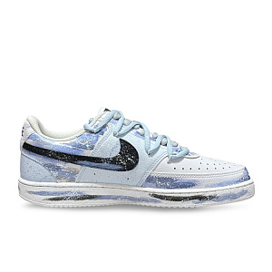 Nike Court Vision 1 Slip-Resistant Breathable Low-Top Skateboard Shoes Unisex Blue Black White Gray 1 2683004
