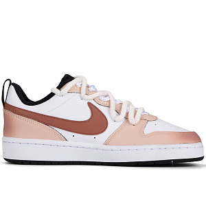 Nike Court Borough Lightweight And Breathable Low-Top Skateboard Shoes GS White Pink 1 2683068