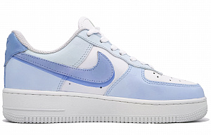 Nike Air Force 1 Anti-Slip Wear-Resistant Low-Top Skateboard Shoes Unisex Sweet Blue 1 2683165