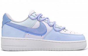 Nike Air Force 1 Anti-Slip Wear-Resistant Low-Top Skateboard Shoes Unisex Sweet Blue 1 2683173