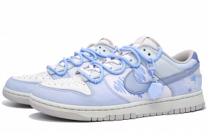Nike Dunk Wear-Resistant Slip-Resistant Low-Top Skateboard Shoes Unisex Sweet Blue 2 2683188