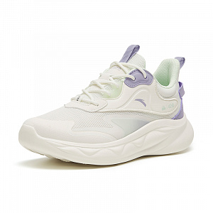 Anta Mianbomb 2 Anti Slip Wear Resistant Low Top Running Shoes Women's White Purple 1 2683461
