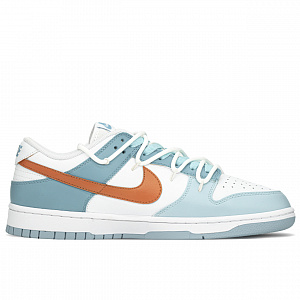 Nike Dunk Impact-Resistant Quick-Drying Wear-Resistant Low-Top Skateboard Shoes Men's Blue Orange White 2 2683526