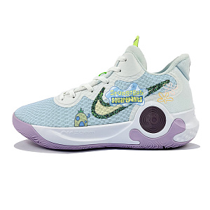 Nike KD Trey 5 IX Cushioned Slip-Resistant Mid-Top Vintage Basketball Shoes Unisex White Yellow Blue 1 2684689