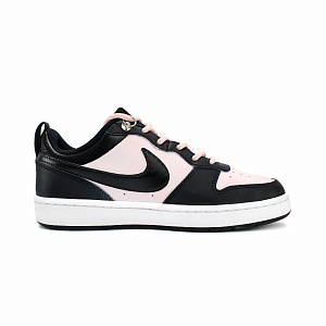 Nike Court Borough Wear resistant And Lightweight Low Top Skateboard Shoes GS Black Pink 1 2684967