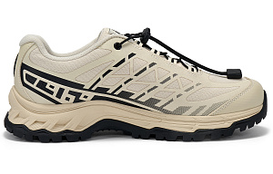 Kappa Fishbone Abrasion Resistant Slip Resistant Low top Running Shoes Men's Cheese White/Black 1 2685211