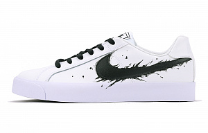 Nike Court Royale Chestnut Anti-Slip Wear-Resistant Low-Top Skateboard Shoes Unisex Black White 1 2685512