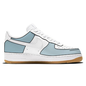 Nike Air Force 1 Skateboard Shoes Men Low-Top White Blue 1 2685555
