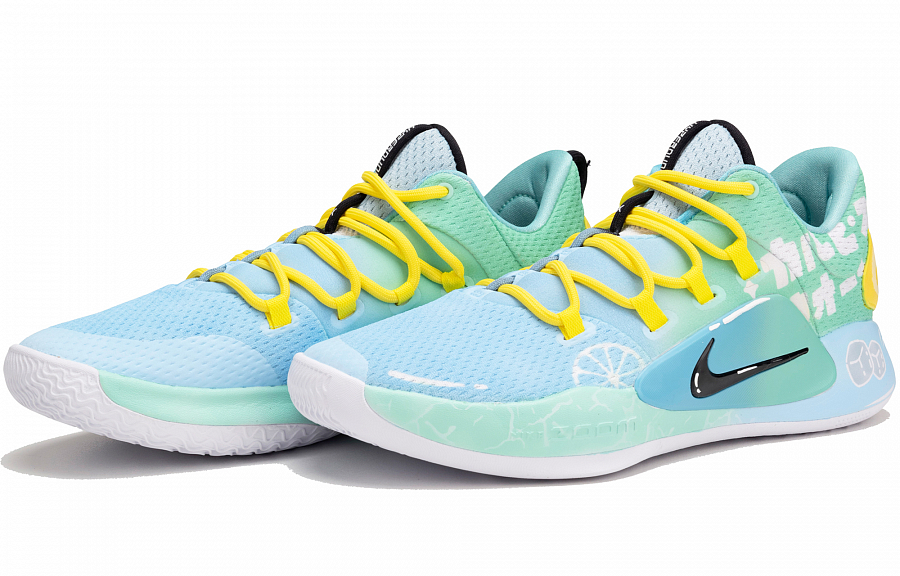 Nike Hyperdunk X Cushioned Slip-Resistant Moisture-Wicking Low-Top Basketball Shoes Men's Blue Yellow White купить в интернет-магазине Yoocart с быстрой доставкой по России.