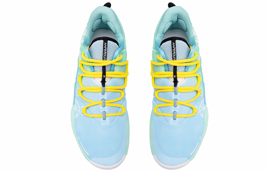 Nike Hyperdunk X Cushioned Slip-Resistant Moisture-Wicking Low-Top Basketball Shoes Men's Blue Yellow White купить в интернет-магазине Yoocart с быстрой доставкой по России.