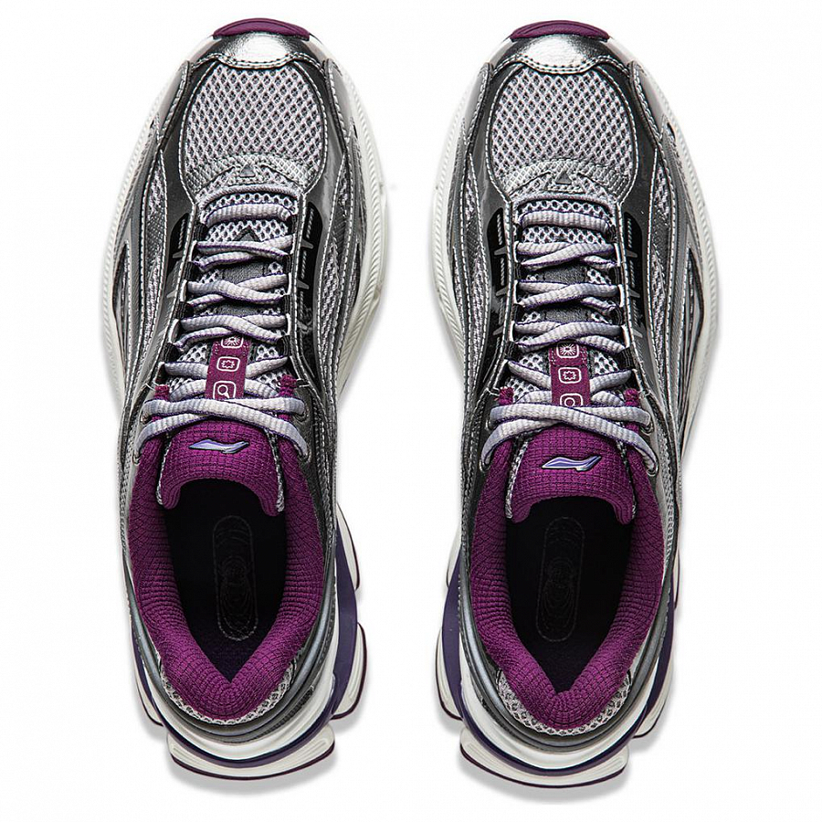 LINING Aurora RENEW Running Shoes Women's Low-Top Base Station Silver/Geological Gray
