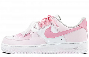 Nike Air Force 1 Anti-Slip And Wear-Resistant Water-Resistant Low-Top Skateboard Shoes Women's Pink White
