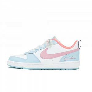 Nike Court Borough Whale Heart Dreamy Butterfly Non-slip Lightweight Low-Top Skateboard Shoes GS Blue