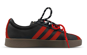 Adidas Neo VL Court 2.0 Impact-Resistant Quick-Drying Wear-Resistant Low-Top Skateboard Shoes Unisex Black Red 1 2686106