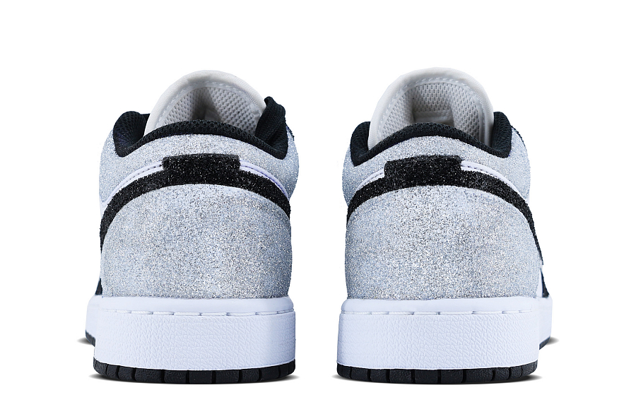 Jordan Air Jordan 1 Anti-Slip Wear-Resistant Low-Top Vintage Basketball Shoes GS Black Silver купить в интернет-магазине Yoocart с быстрой доставкой по России.