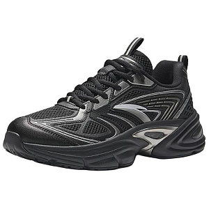 Anta Life Collection Anti-Slip Wear-Resistant Low-Top Casual Shoes Men's Black Silver 1 2686272