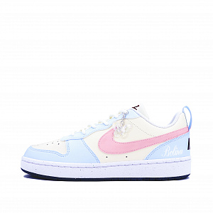 Nike Court Borough Whale Heart Pink Mist Sea Box Balance Lightweight Low-Top Skateboard Shoes GS Pink Blue 1 2686813