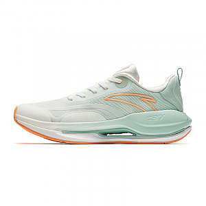 Anta Running Collection Wear-Resistant Slip-Resistant Low-Top Casual Running Shoes Women's White Green