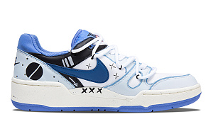Nike Full Force Mechanical Heart Anti-Slip Wear-Resistant Low-Top Skateboard Shoes Men's White Blue Black 1 2687011