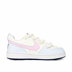 Nike Court Borough Anti-Slip And Wear-Resistant Lightweight Low-Top Skateboard Shoes Women's Blue Yellow Pink 1 2687191