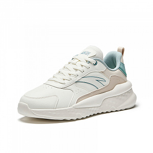Anta Unruly Series Slip Resistant Abrasion Resistant Low top Casual Shoes Women's White Beige Green 1 2687226