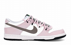 Nike Dunk Slip-Resistant Water-Resistant Low-Top Skateboard Shoes Women's White Pink 1 2687711