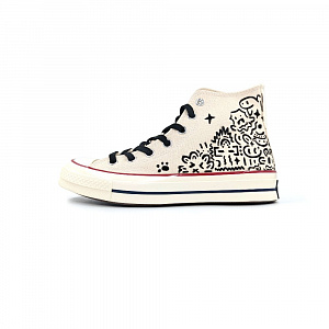 Converse 1970s All Star Anti-Slip And Wear-Resistant Quick Dry High-Top Canvas Shoes Unisex Ecru