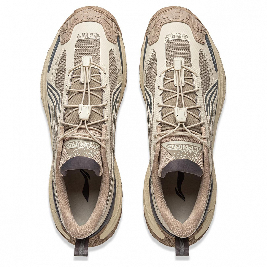 LiNing Elegance 2.0 Shock Absorbers Low Top Outdoor Hiking Shoes Unisex Taupe