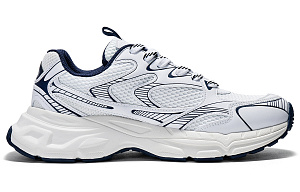 Kappa Hydrogen Track Back to Back Slip Resistant Abrasion Resistant Low top Chunky Sneakers Unisex White Cyan Gold 1 2687903