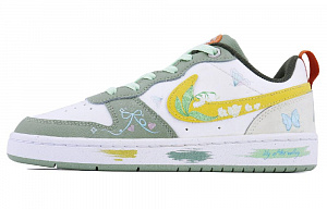 Nike Court Borough Blue Bellflower SDS Slip-Resistant Water-Resistant Low-Top Skateboard Shoes GS Yellow Green