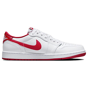 Jordan Air Jordan 1 Vintage Basketball Shoes Unisex Low top White/Red 1 2688603