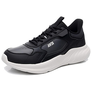 Anta Anti-Slip Wear-Resistant Low-Top Casual Shoes Men's Black Gray 1 2688725