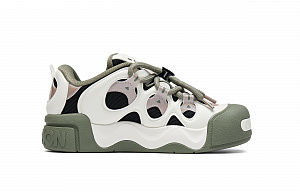 Champion Puffed Donut Low-Top Skateboard Shoes Men's Milk White/Velvet Brown 1 2689005